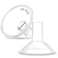 Maymom MyFit, Crater Series, 24 mm 2xTwo-Piece Breastshield Compatible with Medela Breast Pumps. Long Nipple Tunnel for Elasitc 
