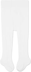 Cozyway Cable Knit Cotton Leggings/Tights For Baby Girls, 1 Pack, White, 6-12 Months Old