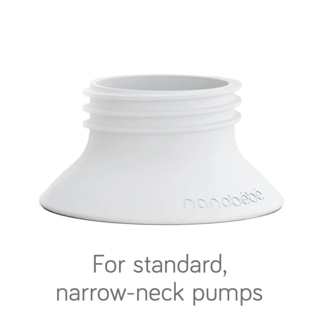 Nanobebe Baby Bottle Breast Pump Adapters, Compatible With Ameda And Medela Breast Pumps, Baby Bottle Thread Changer, Baby Bottl
