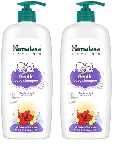 Himalaya Gentle Baby Shampoo 600Ml | No Tears Formula | Cleanses, Softens And Nourishes BabyS Hair (Pack Of 2)