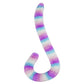 E-TING Cat Monkey Cosplay Tail Long Fur Neko Anime Cosplay Lady Girls Party Costume (New Raninbow)