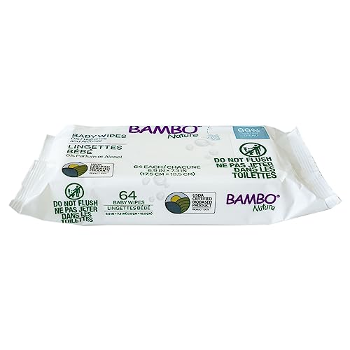 Bambo Nature Usda Certified Biobased Baby Wipes 768 Count
