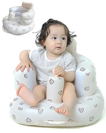 OBBOLO Inflatable Baby Seat for Babies 3 Months and Up,Inflatable Baby Chair,Blow Up Baby Chair,Baby Seats for Infants for Sitti
