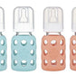 Lifefactory 4Oz Glass Baby Bottle (Mint/Cantaloupe 4Pk)