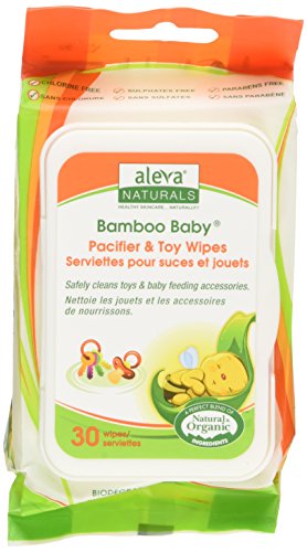 Aleva Naturals Bamboo Baby Pacifier And Toy Wipe