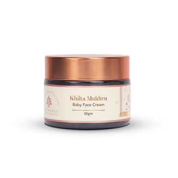 Baby Forest Khilta Mukhra Baby Face Cream 50 Gm | Shea Butter, Saffron, & Almond Oil | Ayurvedic & Organic Kids Face Cream | Der