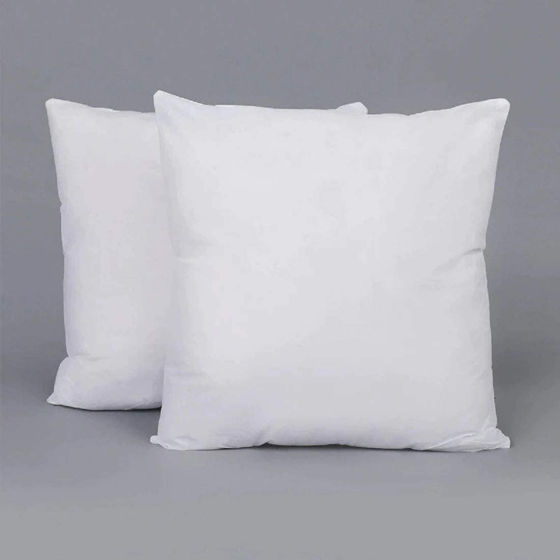 HOMECRUST Cotton Cushion Fillers, 16 x 16 inch, White Set of 2 Piece