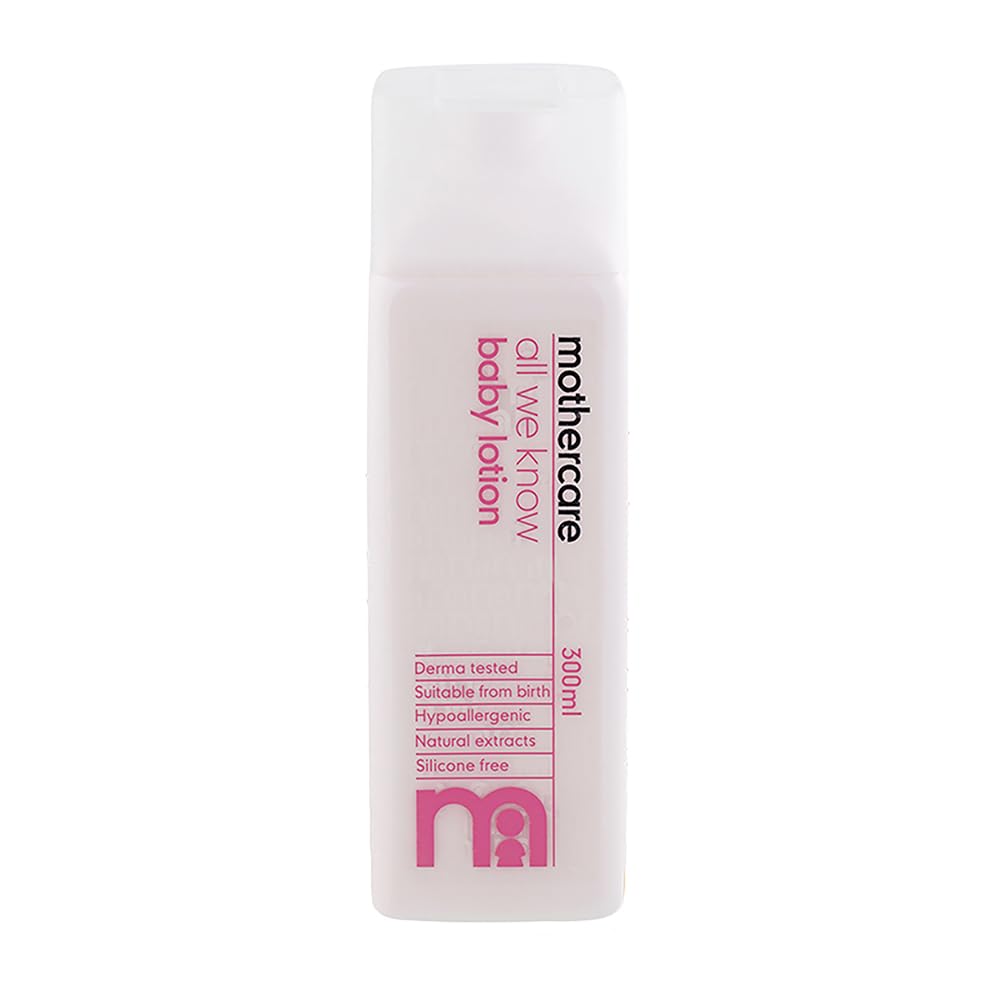 Mothercare Baby Unisex Mcawkl300 All We Know 300Ml Baby Cream And Baby Lotion, White, 300 Ml