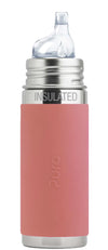 Pura Kiki 9Oz/260Ml Stainless Steel Insulated Sippy Bottle W/Sleeve, Plastic-Free, Madesafe Certified, Medical-Grade Silicone Si