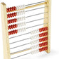 hand2mind 100 Bead Wooden Rekenrek, Abacus for Kids Math, Math Manipulatives Kindergarten, Counting Rack for Kids, Counters for