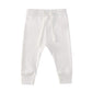 Owlivia Organic Cotton Baby Boy Girl 3-Pack Wiggle Pants Jogging Pants (3Pack Off-White, 12-18Months)