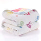 SYGA Babys 6 Layer Muslin Cotton Stroller Cover Swaddle Wrap Receiving Blanket (110, Mushroom)