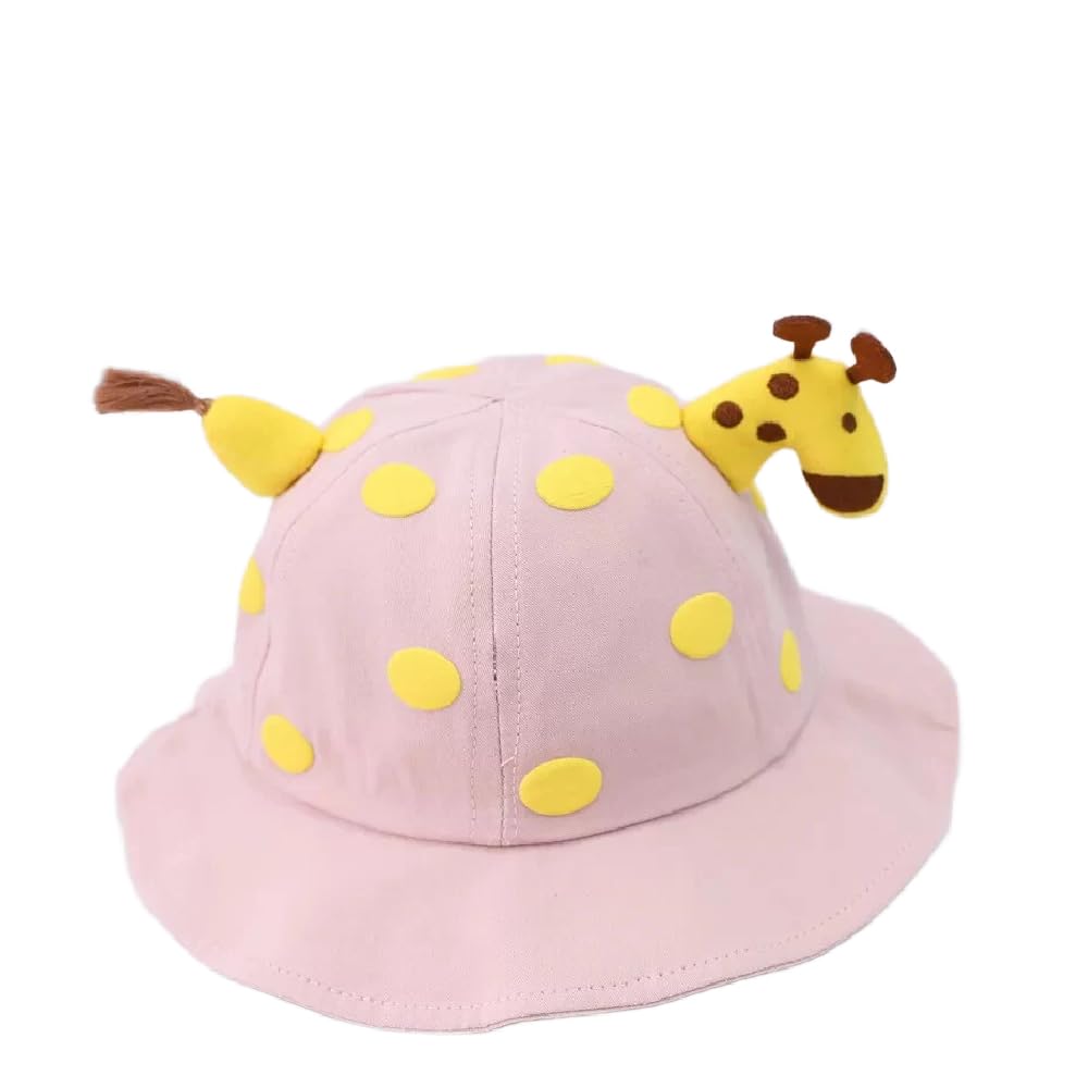 The Dds Store Cute Spring Summer Cartoon Giraffe Baby Bucket Hat Cotton Fisherman Hats Baby Boys Girls Sun Cap For 6M3 Years Ol