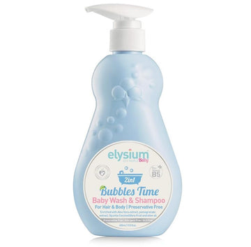 ELYSIUM ECO WORLD Organic Baby Shampoo and Body Wash - Tear-Free, Vegan, Non-Toxic, Hypoallergenic with Aloe Vera & Vitamin B5, 