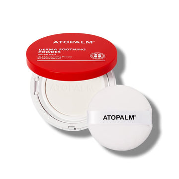 ATOPALM Derma Soothing Powder Pact, 0.8 Oz, Talc Free Baby Dusting Powder with Cornstarch, Panthenol for Calming Sweat Rash, to 