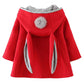 Cokate Infant Baby Girl Fall Winter Hooded Coat Sweet Rabbit Jackets Outerwear (Red, 2-3 Years)