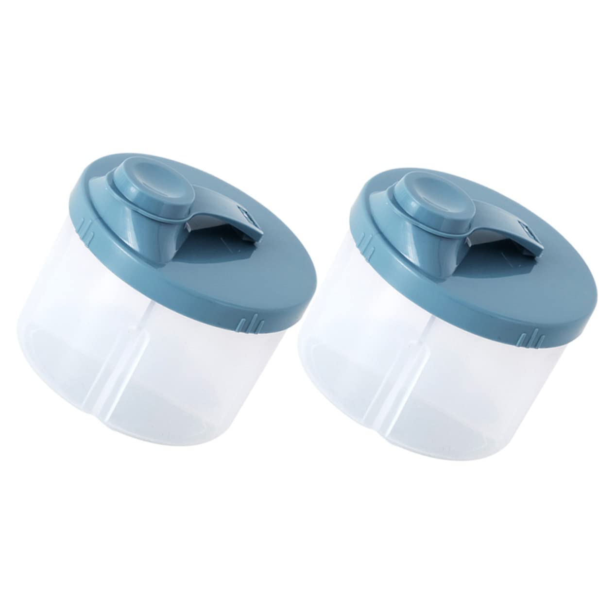FAVOMOTO 2 Pcs Dispenser Milk Powder Dispenser Four-Compartment Container Travel Dispenser