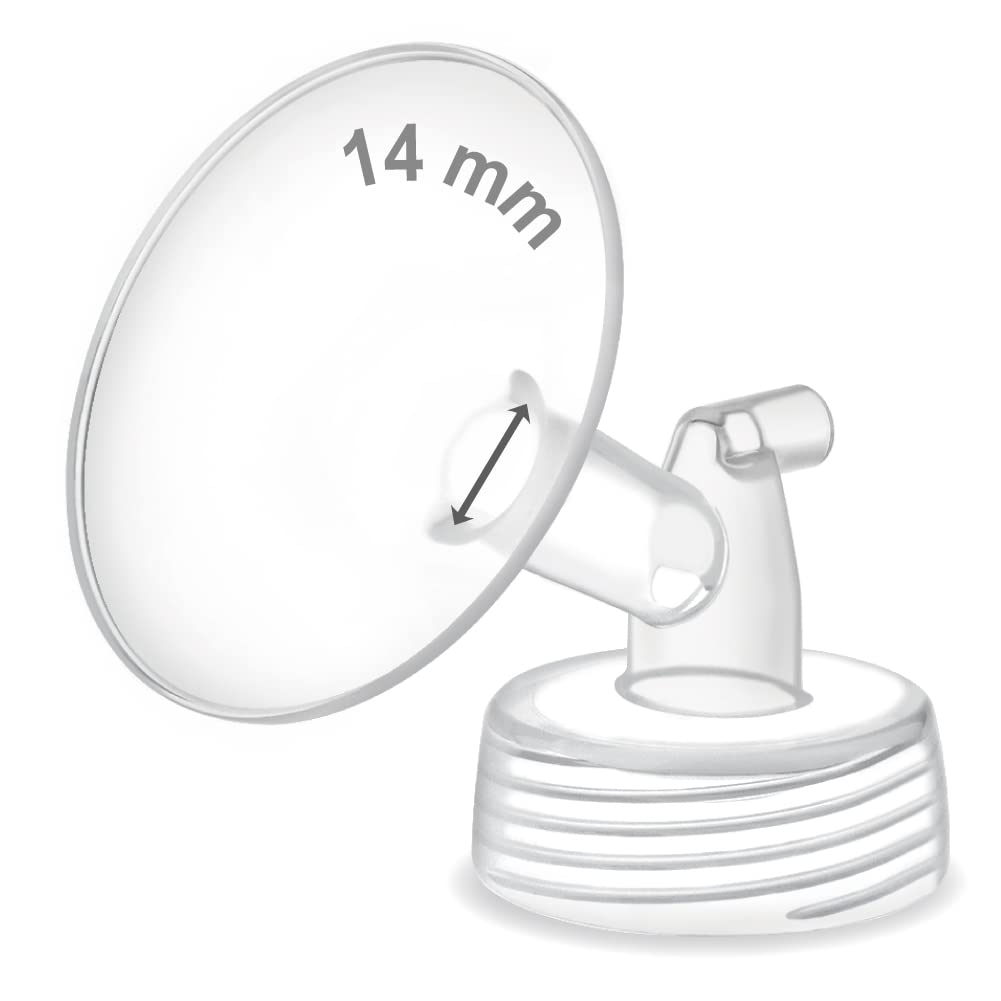 Maymom Pump Part Compatible With Spectra S1,S2 Spectra 9 Plus Breastpump; Incl Wide Mouth Flange (One Flange-14Mm Flange) Not Or