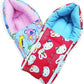 Mom & Son 2 In 1 BabyS Cotton Sleeping And Carry Bag (06 Months, Blue & Red Kitty), Lightweight