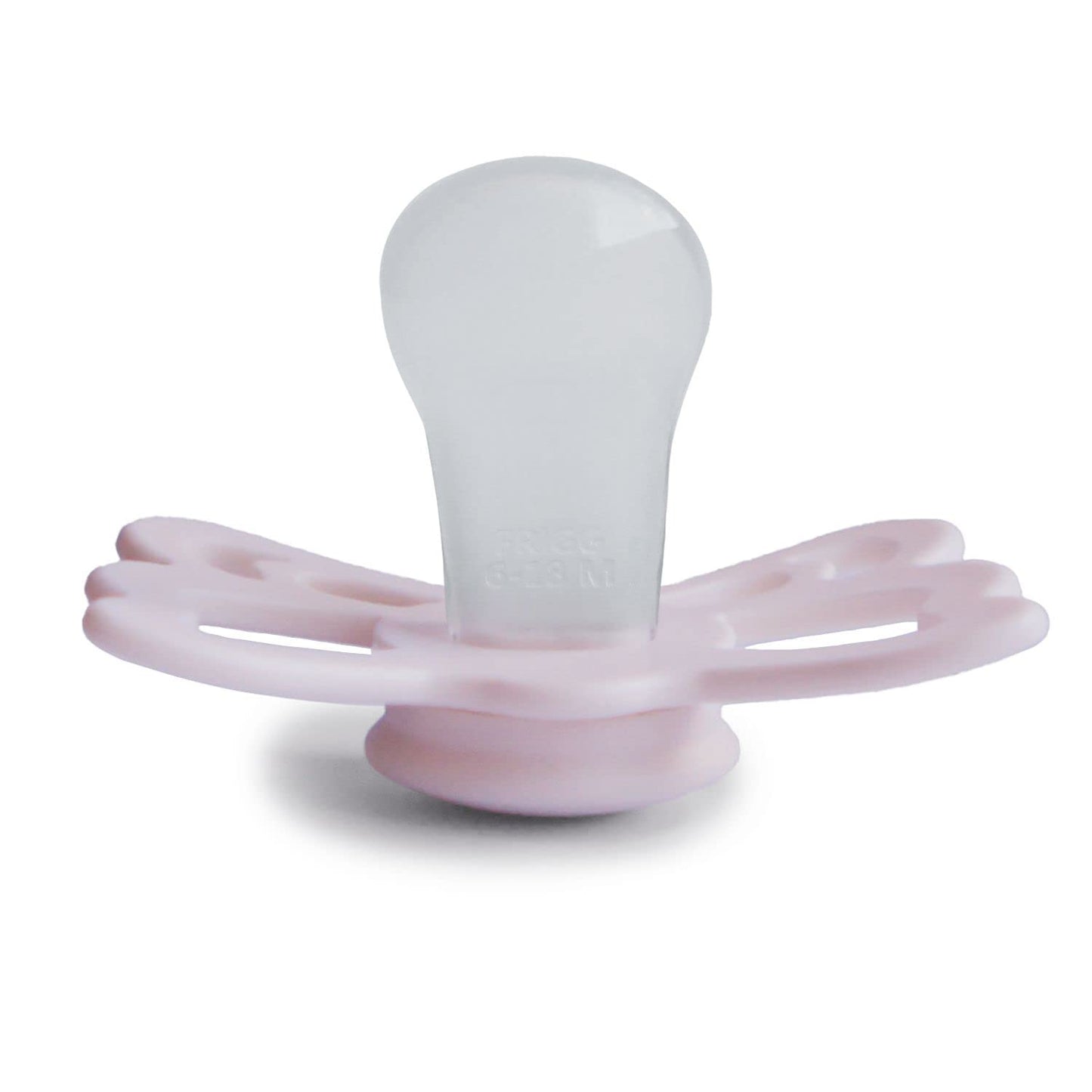 Frigg Butterfly Anatomical Silkysoft Silicone Baby Pacifier | Made In Denmark | Bpa-Free (White Lilac/Twilight Mauve, 6-18 Month