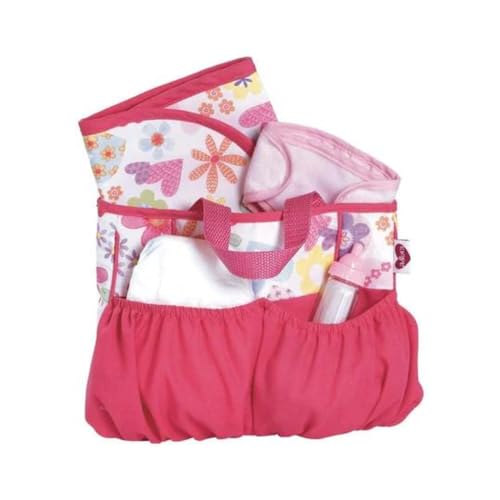 Adora Baby Doll Diaper Bag With Sturdy Straps, Includes Changing Mat And 2 Doll Diapers (Fits 13' Dolls), Birthday Gift For Age
