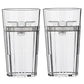 Reflo Smart Cup (Clear 2-Pack) Open Training Cup, Toddler Cup, No Suction 6Oz, 360 Control-Flow, Usa Made Premium High-Impact Pl