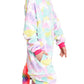 Riverchan Kids Unicorn Onesie Animal Pajamas Halloween Costume (6-8Year)