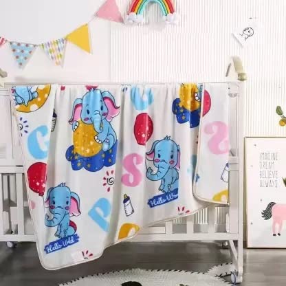 Mahi Fashion Blanket for Baby Newborn (02 Years, Blue)