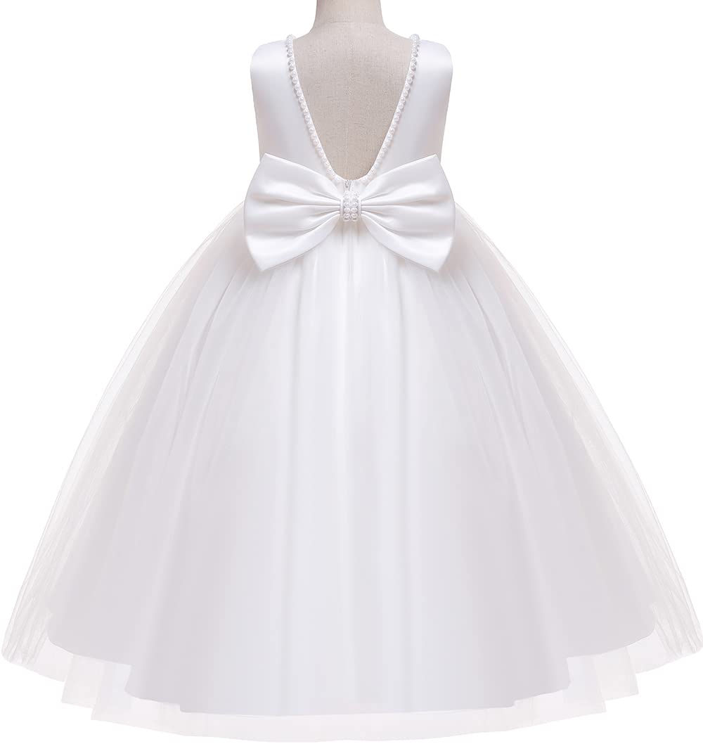 Jup'Elle Toddler Girl Tutu Dresses Wedding Birthday Party Flower Girls Baby Princess Dress Floor Length Size 6T