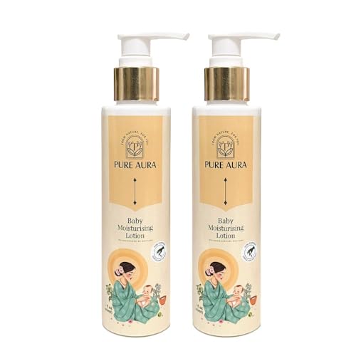 Pure Aura Rich Moisture Baby Lotion (Pack Of 2), 200Ml Each | Ayurvedic & Chemical-Free | Nourishing Cream For Soft & Sensitive 