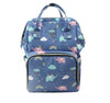 Mummakart Blue Elephant Print Baby Diaper Bag for Travel & Maternity | Multipocket WaterResistant Hospital Organiser for New Mo
