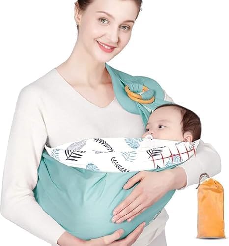 Jumix Baby Carrier Sling Wrap for Newborns and Infants, Adjustable HandsFree Baby Sling, Soft Breathable Infant Carrier for Bre