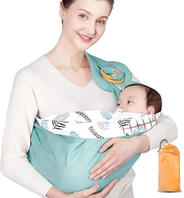 Jumix Baby Carrier Sling Wrap for Newborns and Infants, Adjustable HandsFree Baby Sling, Soft Breathable Infant Carrier for Bre