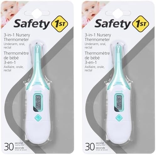 Safety 1St 3-In-1 Nursery Thermometer, Analog (Pack Of 2)