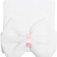 Dreshow Bqubo 4 Pack Newborn Hospital Hat Infant Baby Hat Cap With Big Bow Soft Cute Knot Nursery Beanie
