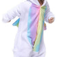 Easuit Rainbow Unicorn Costume Animal Pajamas Halloween Cosplay for Kids 2-4 EA-Unicorn11 C-rainbow Unicorn