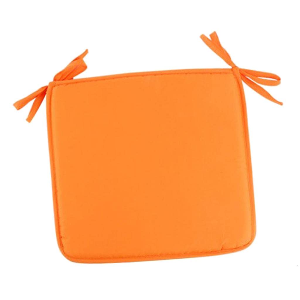 TOG NonSlip Padded Seat Cushion Pillow Soft Chair Pads with Ties Orange|Home & Kitchen| Home Decor| Pillows