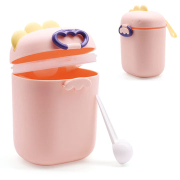 Snowie Soft 300 Grams Baby Formula Dispenser, Portable Milk Powder Dispenser Container With Carrying Handle And Scoop, Foodgrade