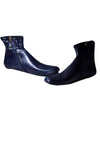 Azad Leather Sock For Men And Women Ankle El Black Sock Closure Type : Zipper | Inner Material : Woolen Furr | Size : 5