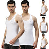 Lux Cozi MenS Pack Of 5 Solid White2 Vest(Size : Large)