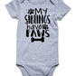 Funnycokid Funny Infant Onsie Romper Jumpsuit Baby Boy Girl Layette Bodysuit Outfits (6-12 Months, A1 Grey)