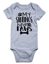 Funnycokid Funny Infant Onsie Romper Jumpsuit Baby Boy Girl Layette Bodysuit Outfits (6-12 Months, A1 Grey)