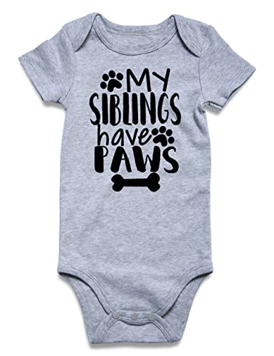 Funnycokid Funny Infant Onsie Romper Jumpsuit Baby Boy Girl Layette Bodysuit Outfits (6-12 Months, A1 Grey)