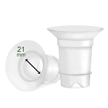 Maymom Flange Inserts 21Mm (Long) Compatible With Medela 24Mm Personalfit Shield, Spectra 24Mm, Freemie 25Mm Cup, Willow 24 Mm C