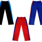 Girls Solid Cotton Side Patta Regular Pyjamas Lower (Pack of 3) Blue::Red::Black