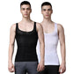 Olivio Compression Shirt Men Slimming Undershirt Body Shaper Vest, Gynecomastia Compression Tank Top For Men Tummy Control  Bla