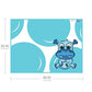 Kidkusion High Chair Splat Mat, Hippo