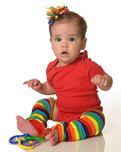 Judanzy Christmas And Halloween Baby And Toddler Leg Warmers For Girls And Boys (One Size, Rainbow Stripe)