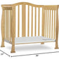 Dream On Me Addison 4-in-1 Convertible Mini Crib – Natural Finish