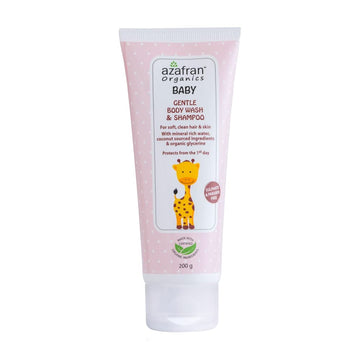 Azafran Organics Baby Gentle Body Wash And Shampoo, 200G